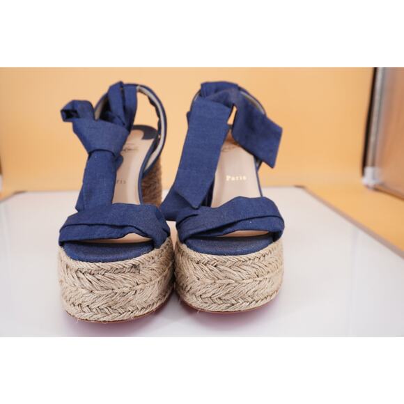 Christian Louboutin Mariza Du Desert 130 Platform Espadrille Sandal Size 41 11